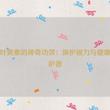 蓝莓叶黄素的神奇功效：保护视力与健康的守护者