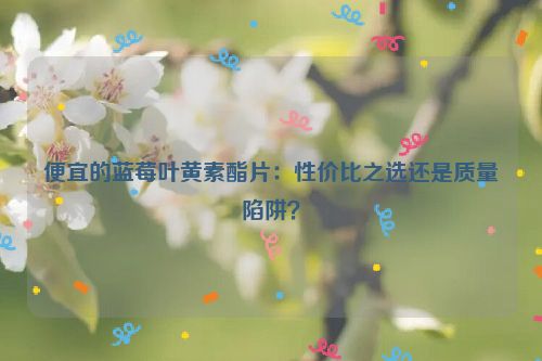 便宜的蓝莓叶黄素酯片：性价比之选还是质量陷阱？