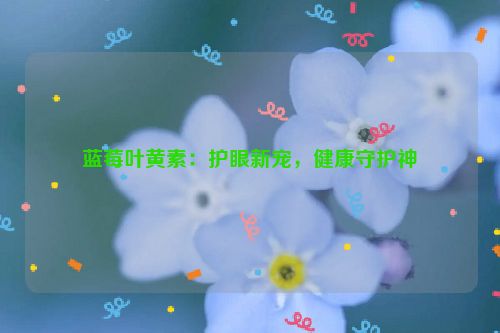 蓝莓叶黄素：护眼新宠，健康守护神