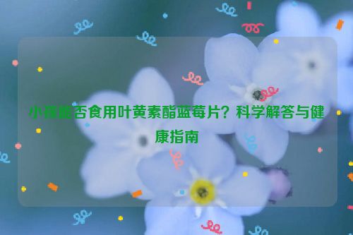 小孩能否食用叶黄素酯蓝莓片？科学解答与健康指南