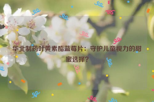 华北制药叶黄素酯蓝莓片：守护儿童视力的甜蜜选择？