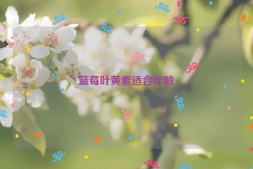 蓝莓叶黄素适合年龄