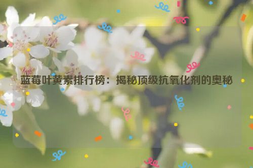 蓝莓叶黄素排行榜：揭秘顶级抗氧化剂的奥秘