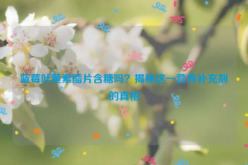 蓝莓叶黄素酯片含糖吗？揭秘这一营养补充剂的真相