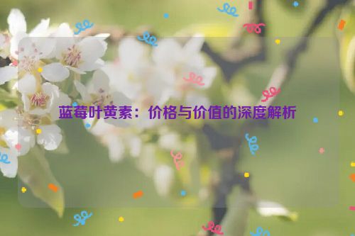 蓝莓叶黄素：价格与价值的深度解析