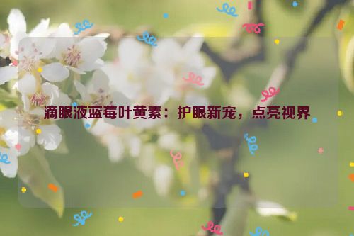 滴眼液蓝莓叶黄素：护眼新宠，点亮视界