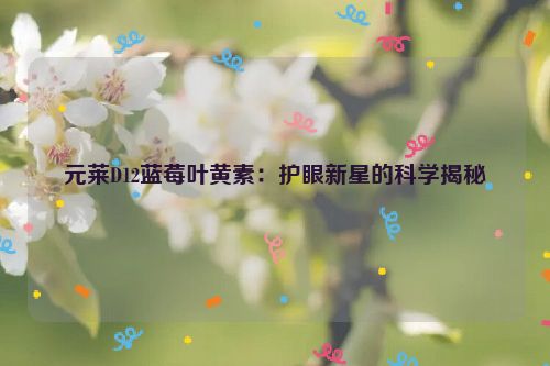 元莱D12蓝莓叶黄素：护眼新星的科学揭秘